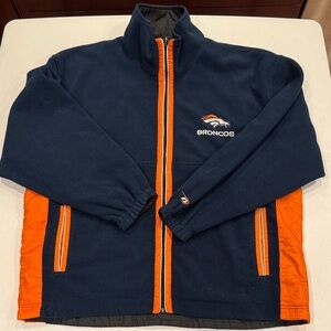 Vintage Reversible Denver Broncos Fleece Shelled Jacket